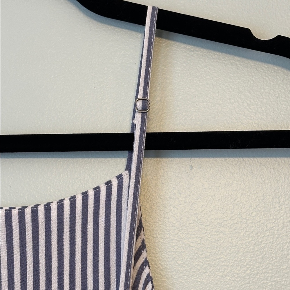 Abercrombie & Fitch Blue & White Striped Romper XS | Summer Beach Mini Romper - Picture 9 of 12